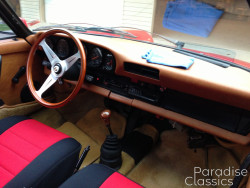 Red 1977 Porsche 911