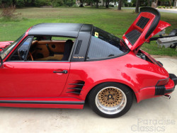 Red 1977 Porsche 911