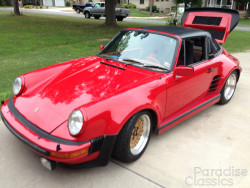 Red 1977 Porsche 911