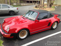 Red 1977 Porsche 911