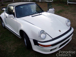 White 1974 Porsche 911 Targa