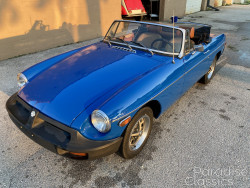 Blue 1976 MG MGB Roadster