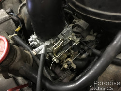 White with Red 1986 Citroen 2CV Carburetor Rebuild